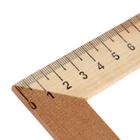 Треугольник деревянный 30°, 23 см - фото 52368763