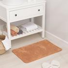 Коврик для ванной Доляна «Аура», 50×80 см, коричневый 6850647