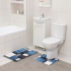 Набор ковриков для ванной и туалета Доляна «Палитра», 2 шт: 50×80 см, 50×40 см - фото 9339951
