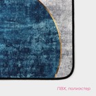 Коврик Доляна «Мэни», 50×80 см, цвет сине-серый - фото 6450770