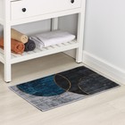 Коврик для дома Доляна «Мэни», 50×80 см, синий - Фото 2