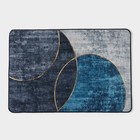 Коврик Доляна «Мэни», 60×90 см, цвет серо-синий - Фото 1