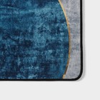 Коврик Доляна «Мэни», 60×90 см, цвет серо-синий - Фото 2