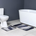 Коврики для ванной и туалета Доляна «Вега», 2 шт: 50×80 см, 50×40 см - Фото 6
