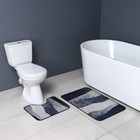 Коврики для ванной и туалета Доляна «Вега», 2 шт.: 50×80 см, 50×40 см - Фото 5