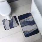 Коврики для ванной и туалета Доляна «Вега», 2 шт.: 50×80 см, 50×40 см - Фото 6