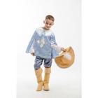 Карнавальный костюм «Мушкетёр», сорочка верхняя, брюки, шляпа, имитация сапог, р. 34, рост 134 см - фото 50163400