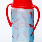 Бутылочка для кормления «Крутой перчик», классическое горло, 250 мл., от 0 мес, цилиндр, с ручками - Фото 6