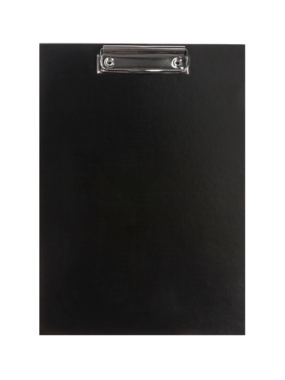 Планшет с зажимом А4, 2 мм, Calligrata прочный, картон/бумвинил, черный (клипборд)