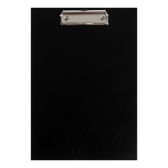 Планшет с зажимом А4, 2 мм, Calligrata прочный, картон/бумвинил, черный (клипборд)