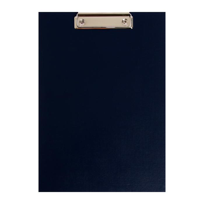 Планшет с зажимом А4, 2 мм, Calligrata прочный, картон/бумвинил, синий (клипборд) - Фото 1