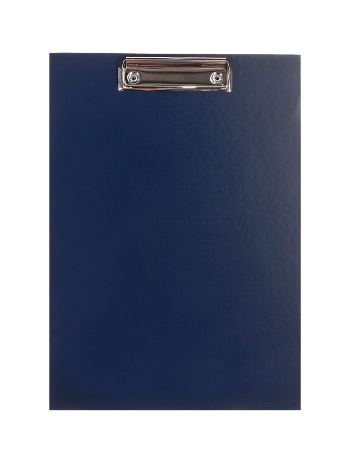 Планшет с зажимом А4, 2 мм, Calligrata прочный, картон/бумвинил, тёмно-синий (клипборд) - Фото 1