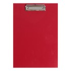 Планшет с зажимом А4, 2 мм, Calligrata прочный, картон/бумвинил, красный (клипборд) - фото 295263930