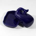 Маслёнка керамическая «Разреши чудесам случаться», 17.5 х 11.5 см, цвет синий - Фото 4