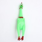 Игрушка пищащая "Задумчивая курица XL" для собак, 41 см, зелёная - Фото 2