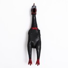 Игрушка пищащая "Задумчивая курица XL" для собак, 41 см, чёрная - фото 6450876