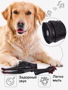 Игрушка пищащая «Задумчивая курица XL» для собак, 41 см, чёрная - Фото 2