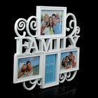 Фоторамка пластик на 4 фото 10х15 см 13х18 см FAMILY МИКС 37,5х45 см - Фото 2