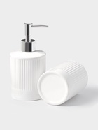 Аксессуары для ванной «Лина», 2 предмета: дозатор для мыла, стакан, белые - Фото 6