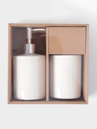 Аксессуары для ванной «Лина», 2 предмета: дозатор для мыла, стакан, белые - Фото 7