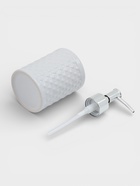 Набор аксессуаров для ванной комнаты «Бусы», 2 предмета (дозатор для мыла, стакан), цвет белый - фото 809517932