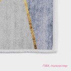 Коврики для дома Доляна «Геометрик», 2 шт., 45×120 см, 40×60 см, зелёно-серые - Фото 3