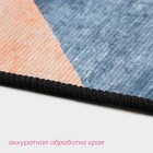 Коврики для дома Доляна «Образ», 2 шт., 40×120 см, 40×60 см, синие - Фото 3