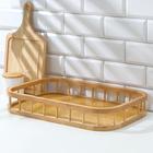 Поднос прямоугольный Доляна Jungle, 45×30 см, бамбук - Фото 2