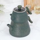 Чайник двойной «Турецкий», 1 л, 2 л, антипригарное покрытие, цвет МИКС - Фото 2
