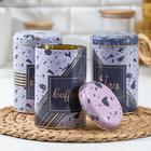 Набор банок для сыпучих продуктов Line, 16×10,5×10,5 см, 3 шт 6988771 - фото 16855199