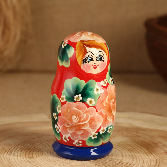 Матрёшка 5-ти кукольная "Кристи Сувенирка", 10-11 см, ручная роспись - фото 1885205109