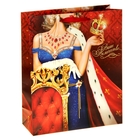 Пакет ламинированный вертикальный (стразы) «Ваше величество», 26 × 32 см - Фото 1