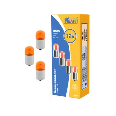 Лампа накаливания RY5W, 12v5w (BA15s), yellow