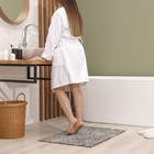 Коврик для ванной SAVANNA «Вега», 60×90 см, цвет серый - Фото 5