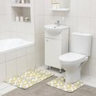 Набор ковриков для ванной и туалета SAVANNA «Роиз», 2 шт: 50×80 см, 40×50 см - фото 9340457