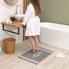 Коврик для ванной SAVANNA «Грей», 60×90 см, цвет серый - Фото 6