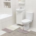Набор ковриков для ванной и туалета SAVANNA «Тепло», 2 шт: 50×80 см, 40×50 см - фото 321298219