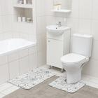 Набор ковриков для ванной и туалета SAVANNA «Мозаика», 2 шт: 50×80 см, 40×50 см - фото 9340566