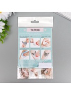 Переводная тату на тело чёрные «Знаки», 10×15 см  (артикул 7166333)  большой выбор товаров оптом и в розницу по низким ценам с доставкой