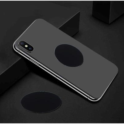 Пластина для магнитных держателей, TORSO, d=3 см, самоклеящаяся, черная