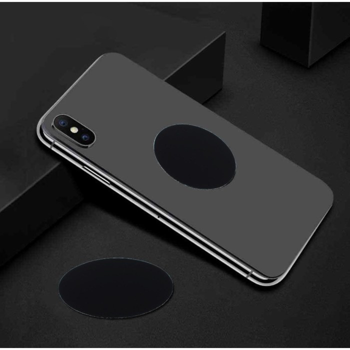 Пластина для магнитных держателей, TORSO, d=3 см, самоклеящаяся, черная - Фото 1