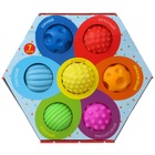 Набор развивающих тактильных мячиков «Цветочек», с пищалкой, 7 шт, Крошка Я - фото 4330360
