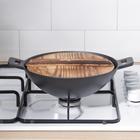 Сковорода чугунная ВОК «Восточная ночь», d=23 см, с крышкой - Фото 8