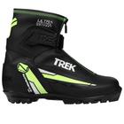 Ботинки лыжные TREK Experience 1, NNN, искусственная кожа, цвет чёрный/лайм-неон, лого белый, размер 41 - фото 9340894