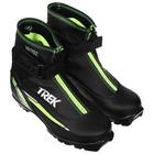 Ботинки лыжные TREK Experience 1, NNN, искусственная кожа, цвет чёрный/лайм-неон, лого белый, размер 44 - Фото 2