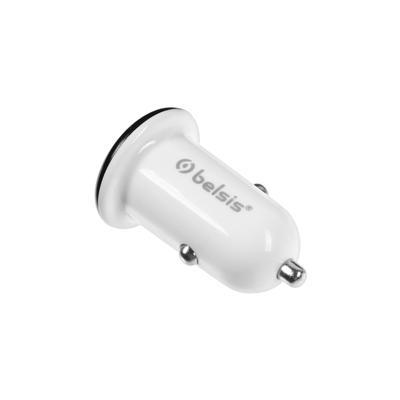 Автомобильное зарядное устройство Belsis, 1хUSB, 5.1 А, QC 3.0, серебристое