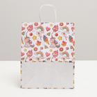 Пакет крафт "Радость", 22 х 12 х 27 см (комплект 5 шт) - фото 38689260