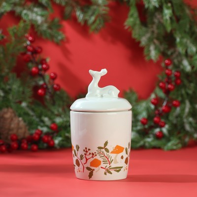 Банка для хранения « Новогодний олень», 300мл