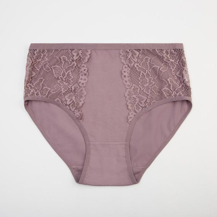 Трусы женские слипы 8699 цвет серо-фиолетовый, р-р 52-54 - Фото 1