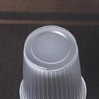 Стакан с крышкой пластиковый одноразовый «Ребристый», 500 мл, цвет прозрачный - Фото 3